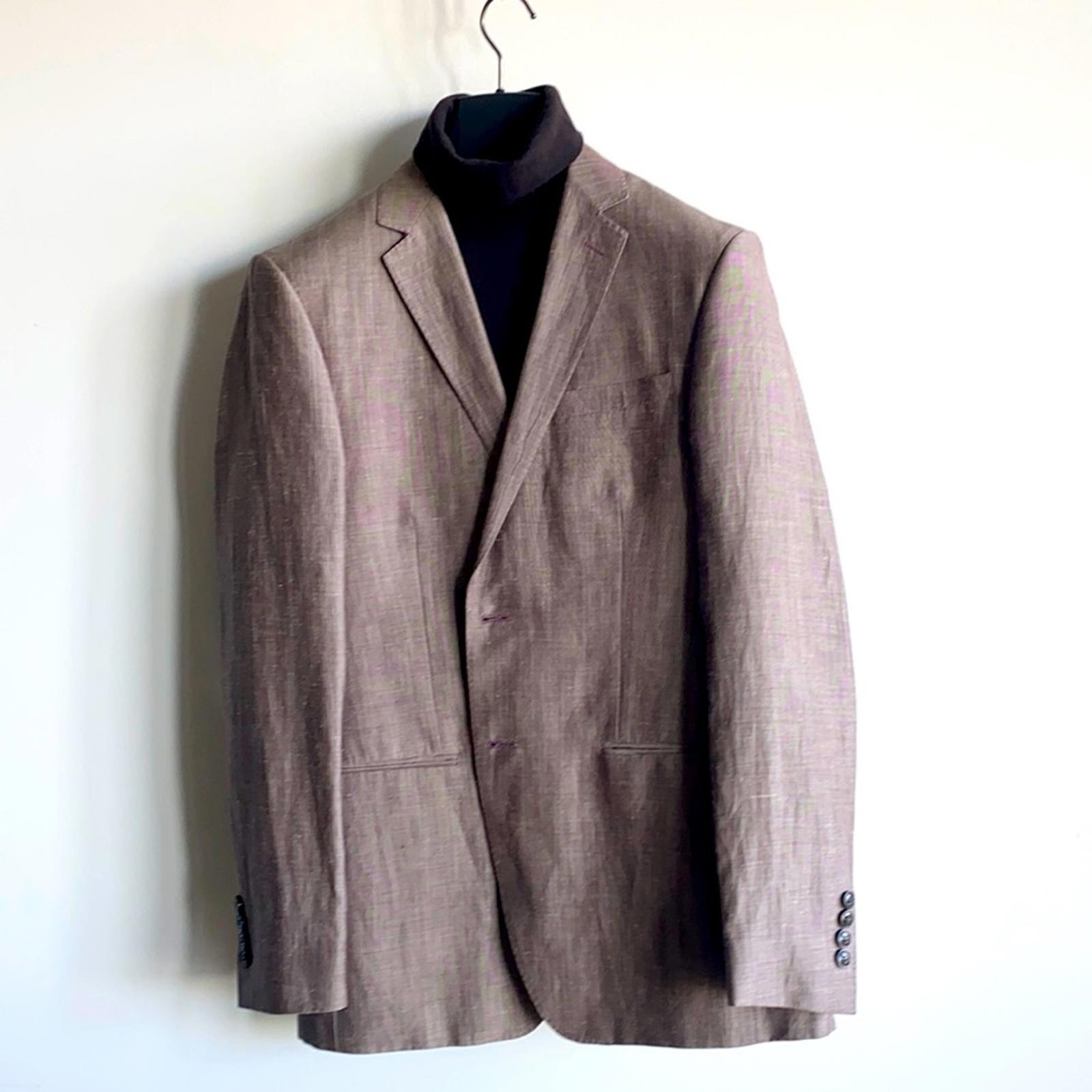 Italian Silk Linen Blazer 50r Nwot